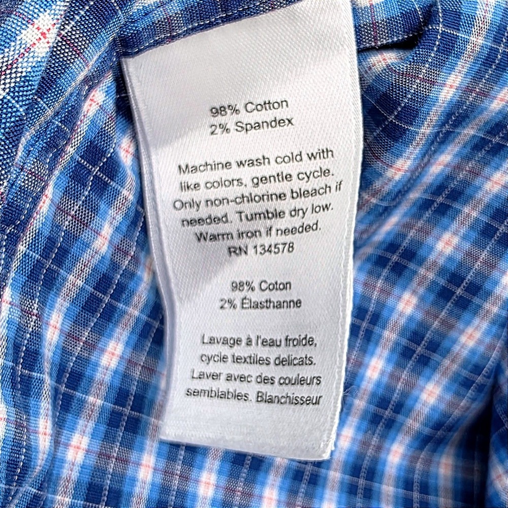 Vineyard Vines by Shep & Ian Classic Fit Tucker Blue White Check Shirt‎ Size M - Picture 5 of 10